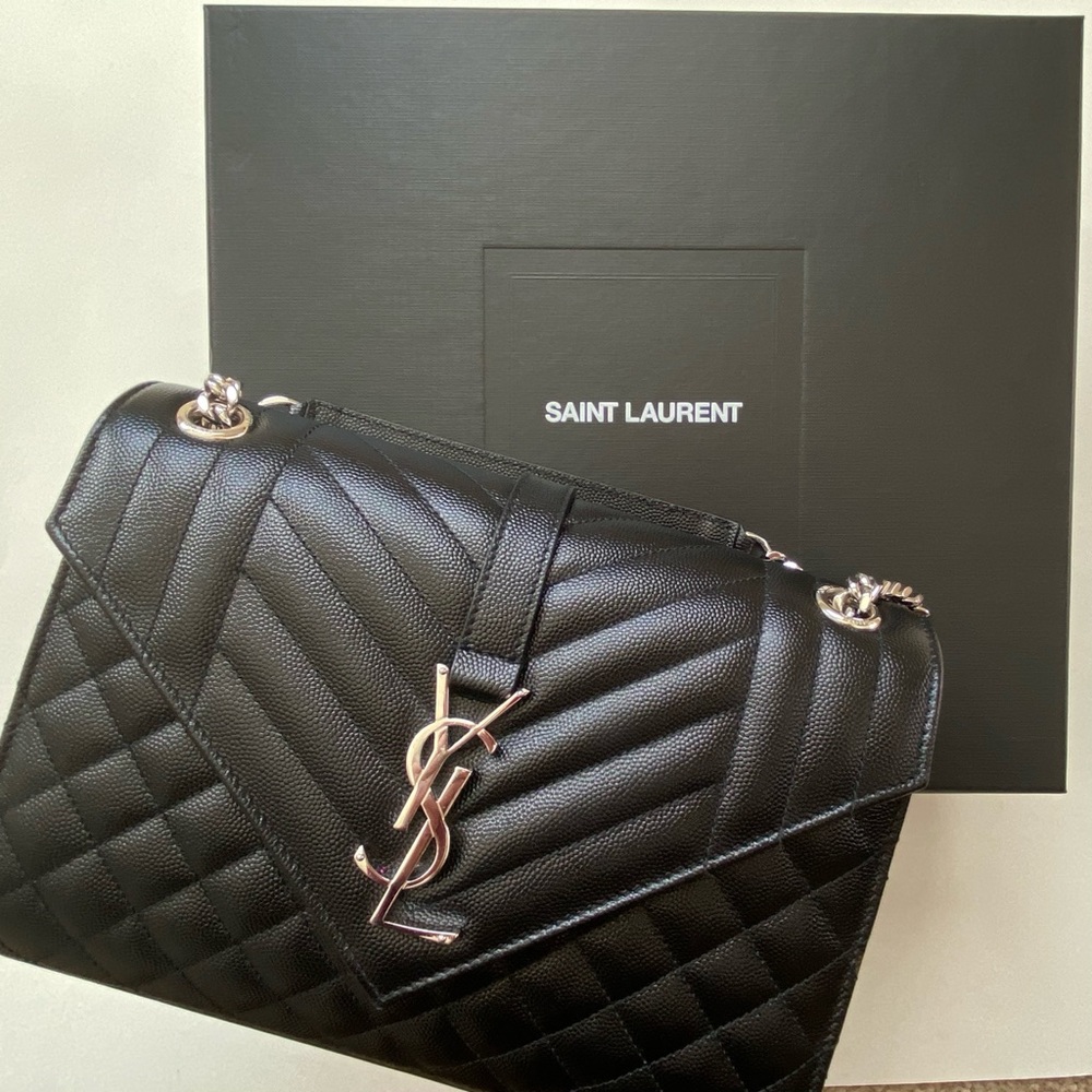 Yves Saint Laurent Envelope Bag in Mixed Matlasse